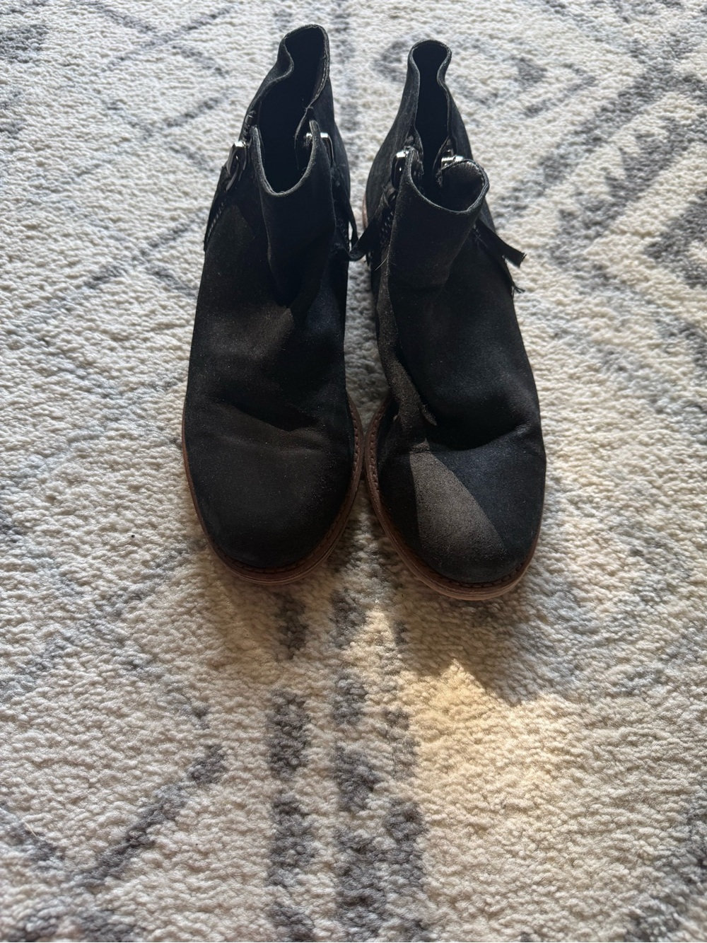 Gianni Bini Black Suede Chelsea Ankle Boots